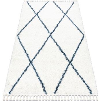 Tapis Rugsx Tapis UNION 3683 Treillis crème et bleu 120x170 cm