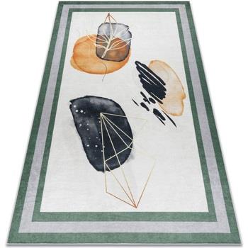 Tapis Rugsx Tapis lavable ANDRE 1088 Abstraction cadre antidé 80x150 c...