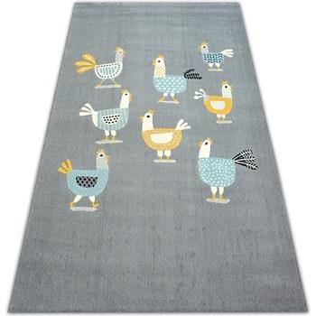 Tapis Rugsx Tapis PASTEL 18413/072 - Poules Poulettes Coqs 120x170 cm