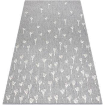 Tapis Rugsx Tapis EN CORDE SIZAL FLAT 48779/637 Fleurettes 80x150 cm