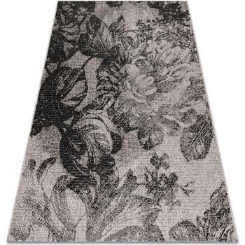 Tapis Rugsx TAPIS EN CORDE SIZAL FLOORLUX 20491 FLEURS 60x110 cm