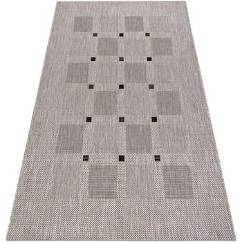 Tapis Rugsx TAPIS EN CORDE SIZAL FLOORLUX 20079 Carrés 120x170 cm