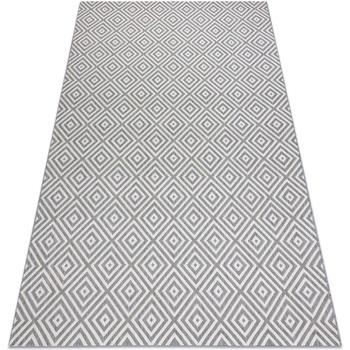 Tapis Rugsx Tapis SIZAL FLAT 48607637 Carrés Losanges gris 80x150 cm