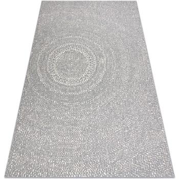 Tapis Rugsx Tapis SIZAL FLAT 48832637 Cercles, points gris 120x170 cm