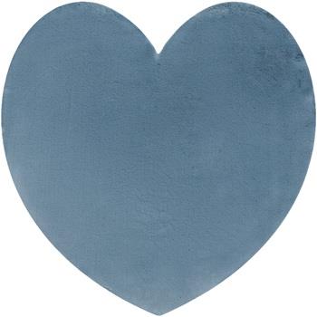 Tapis Rugsx Tapis SHAPE 3105 Shaggy Cœur - bleu 80x80 cm