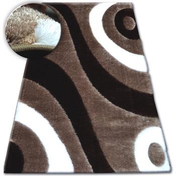 Tapis Rugsx Tapis Shaggy SPACE 3D B314 marron clair 80x150 cm