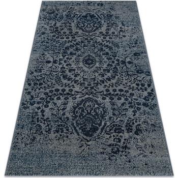 Tapis Rugsx Tapis Laine JADE 45008/903 Ornement bleu foncé 67x130 cm