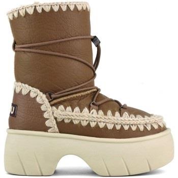 Baskets Mou Eskimo Snow Boot Twist Short Nubuck Cognac