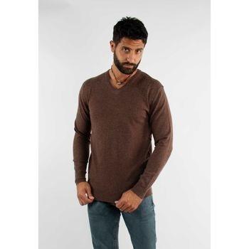 Pull Hollyghost Pull choco touch cashemere avec col V