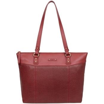 Sac a main Hexagona Sac cabas en cuir femme Ref 58240 Carmin