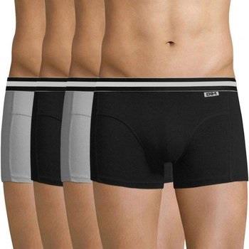 Boxers DIM Lot de 4 Boxers Homme Coton ECODIM4 Noir Gris