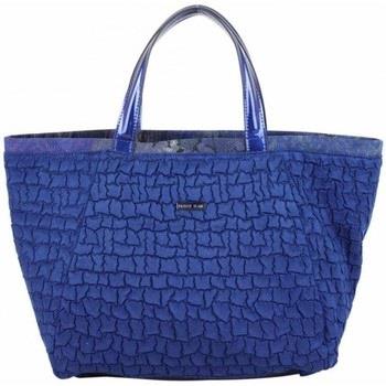 Sac à main Patrick Blanc Sac trapèze motif - Bleu marine