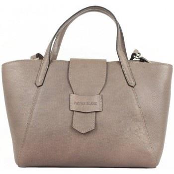 Sac à main Patrick Blanc Sac à main en cuir semi rigide Trauss Taupe