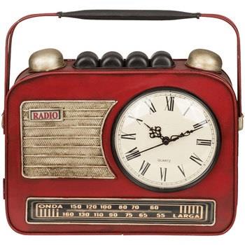 Horloges Out Of The Blue Boîte à clefs Poste radio avec horloge rouge ...