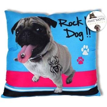 Coussins Sud Trading Coussin carré Rock'n dog
