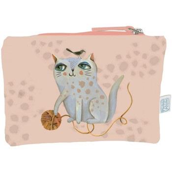 Trousse Enesco Pochette en coton Crasy Cat by Allen