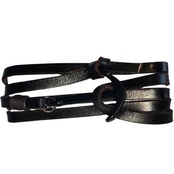 Bracelets Nusa Dua Bracelet Ancre métal pour Homme en cuir