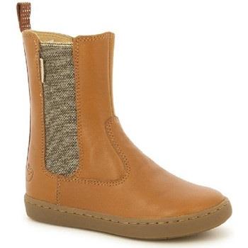 Bottines enfant Shoo Pom - Bottines Cuir PLAY HI BOOTS Camel