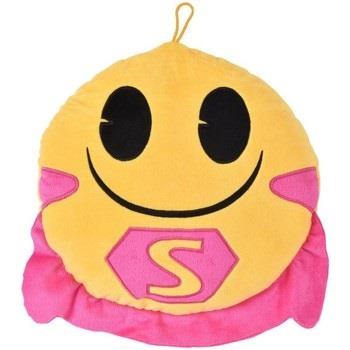 Coussins Innova Coussin rond Emoji Super Héro à cape rose