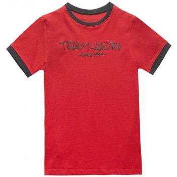 T-shirt enfant Teddy Smith TEE SHIRT TICLASS 3 JR MC - rouge carmin - ...