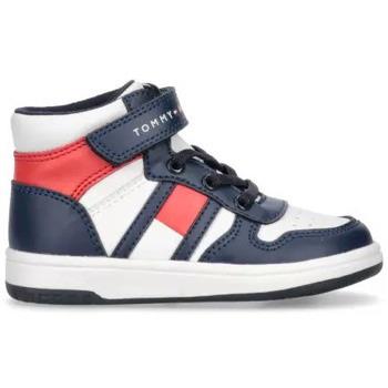 Baskets enfant Tommy Hilfiger HIGH TOP LACE-UP/VELCRO SNEAKER BLUE/WHI...