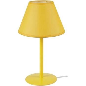 Lampes de bureau Tosel Lampe a poser demi-cylindrique métal jaune