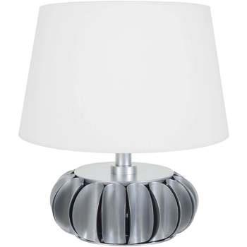 Lampes de bureau Tosel Lampe de salon vase métal aluminium et blanc