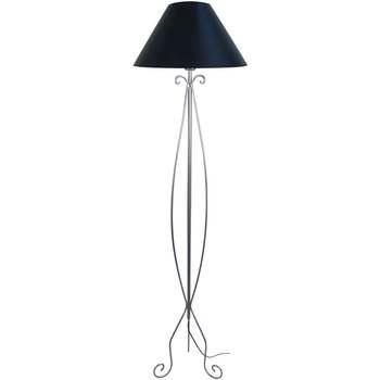 Lampadaires Tosel Lampadaire colonne métal aluminium et noir