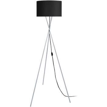 Lampadaires Tosel Lampadaire trépied métal aluminium et noir