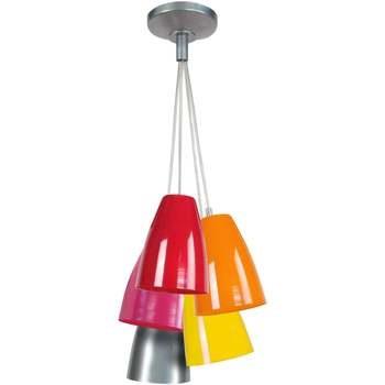 Lustres, suspensions et plafonniers Tosel Lustre grappe métal aluminiu...