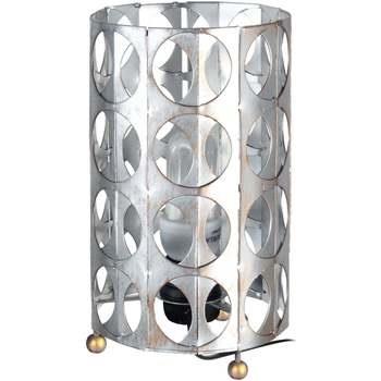 Lampes de bureau Tosel Lampe de chevet cylindrique métal aluminiumet o...