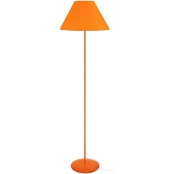 Lampadaires Tosel Lampadaire droit métal orange