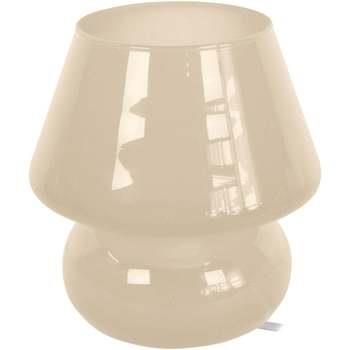 Lampes de bureau Tosel Lampe de chevet champignon verre Beige