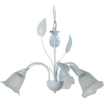 Lustres, suspensions et plafonniers Tosel Lustre multi bras métal blan...