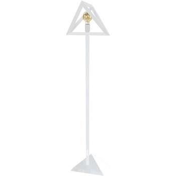 Lampadaires Tosel Lampadaire géométrique bois blanc