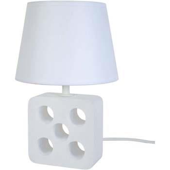 Lampes de bureau Tosel Lampe de chevet carré bois blanc