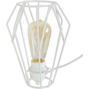 Lampes de bureau Tosel Lampe de chevet géométrique métal blanc