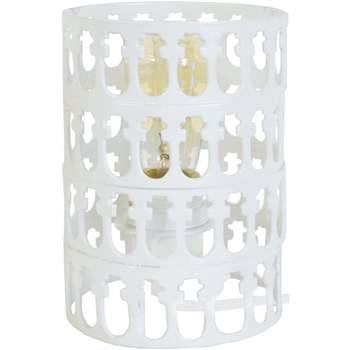 Lampes de bureau Tosel Lampe de chevet cylindrique métal blanc