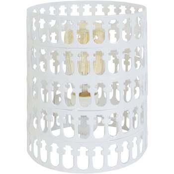 Lampes de bureau Tosel Lampe de chevet cylindrique métal blanc