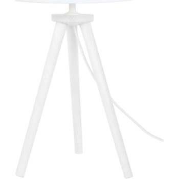 Lampes de bureau Tosel Lampe de chevet trépied bois blanc