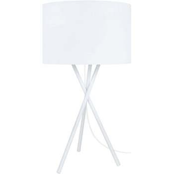 Lampes de bureau Tosel Lampe de chevet trépied métal blanc