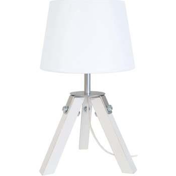 Lampes de bureau Tosel Lampe de chevet trépied bois blanc