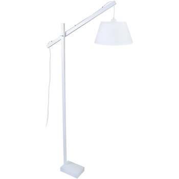 Lampadaires Tosel lampadaire liseuse articulé bois blanc