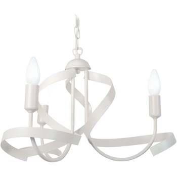 Lustres, suspensions et plafonniers Tosel Lustre multi bras métal blan...