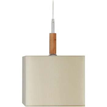 Lustres, suspensions et plafonniers Tosel Suspension carré bois blanc ...