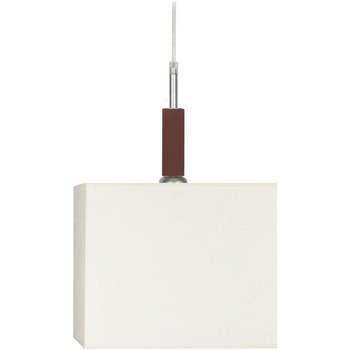 Lustres, suspensions et plafonniers Tosel Suspension carré bois blanc ...