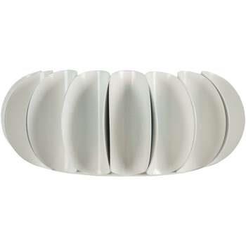 Appliques Tosel Applique demi cylindrique métal blanc d'ivoire