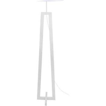 Lampadaires Tosel Lampadaire colonne bois blanc d'ivoire