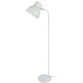 Lampadaires Tosel lampadaire liseuse articulé métal blanc d'ivoire