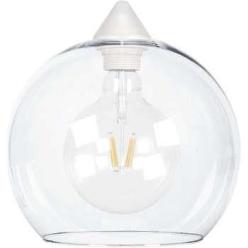 Lustres, suspensions et plafonniers Tosel Suspension globe verre blanc...